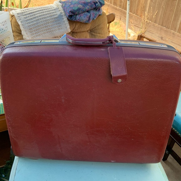Vintage samsonite leather luggage Clearance